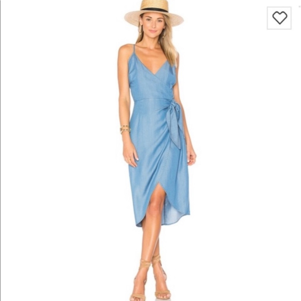 Lovers + Friends, Denim Wrap Dress. Size XS